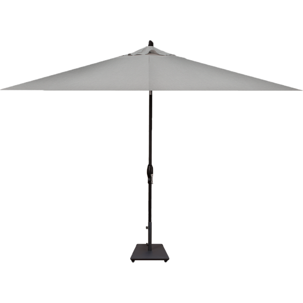 8 by 10 rectangular sunbrella patio umbrella 8' x 10' Rectangle Market Umbrella, Cast Silver