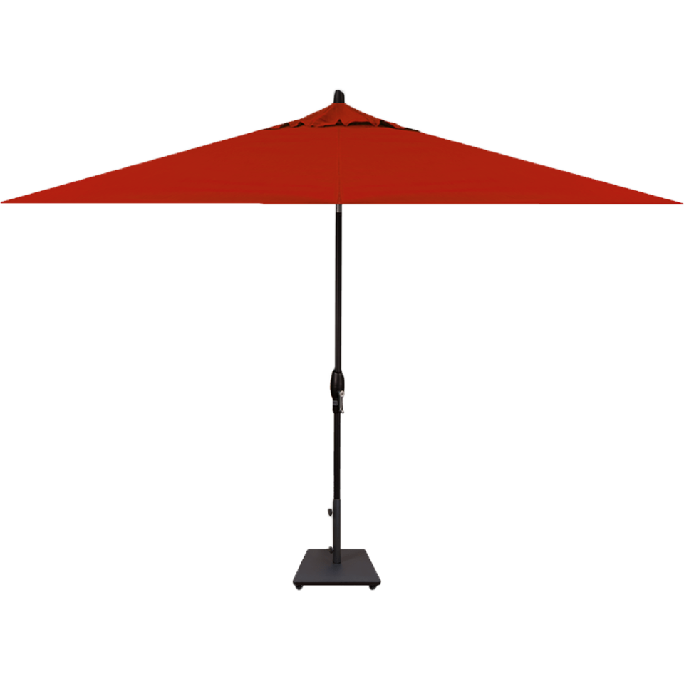 8' x 10' Rectangle Market Umbrella, Jockey Red