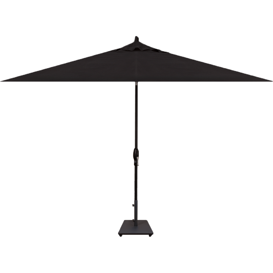 8' x 10' Rectangle Market Umbrella, Black